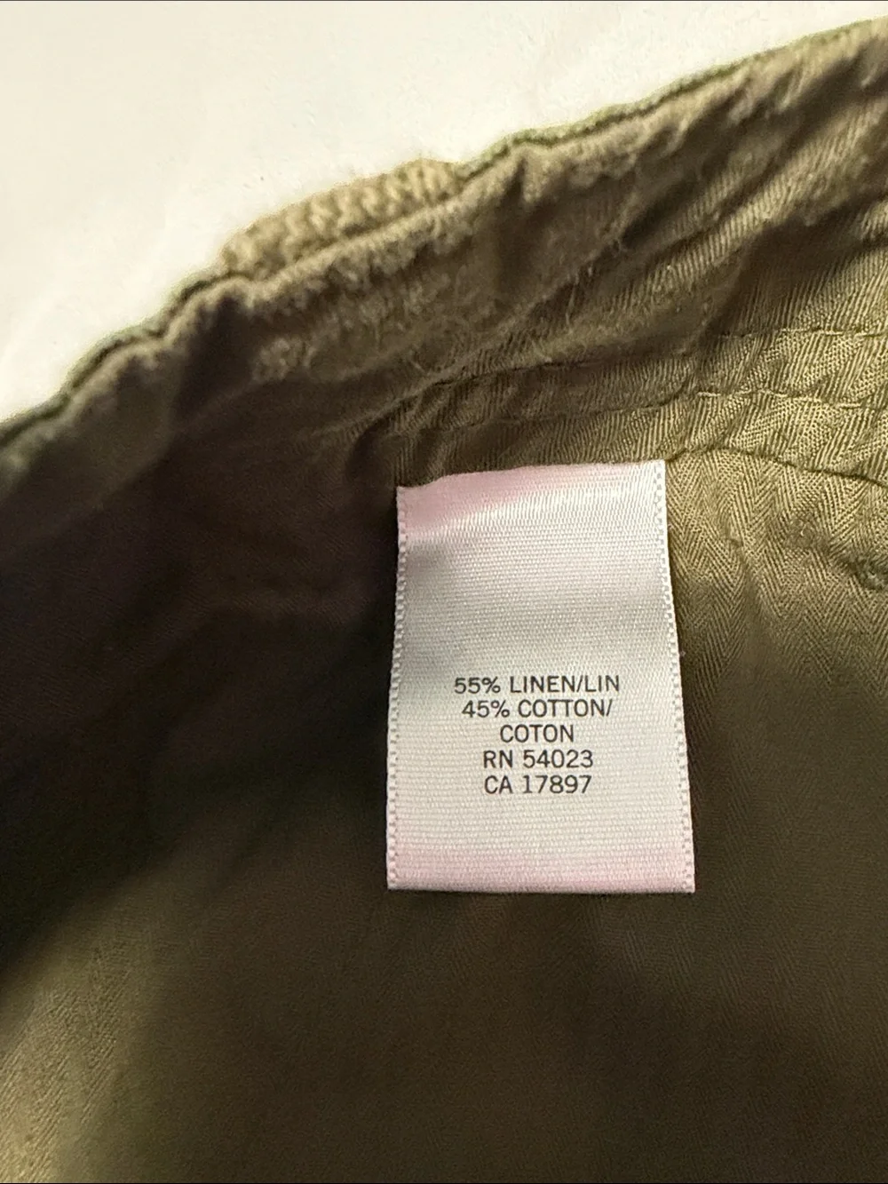 Banana Republic Olive Green Flat Front Men's Shorts